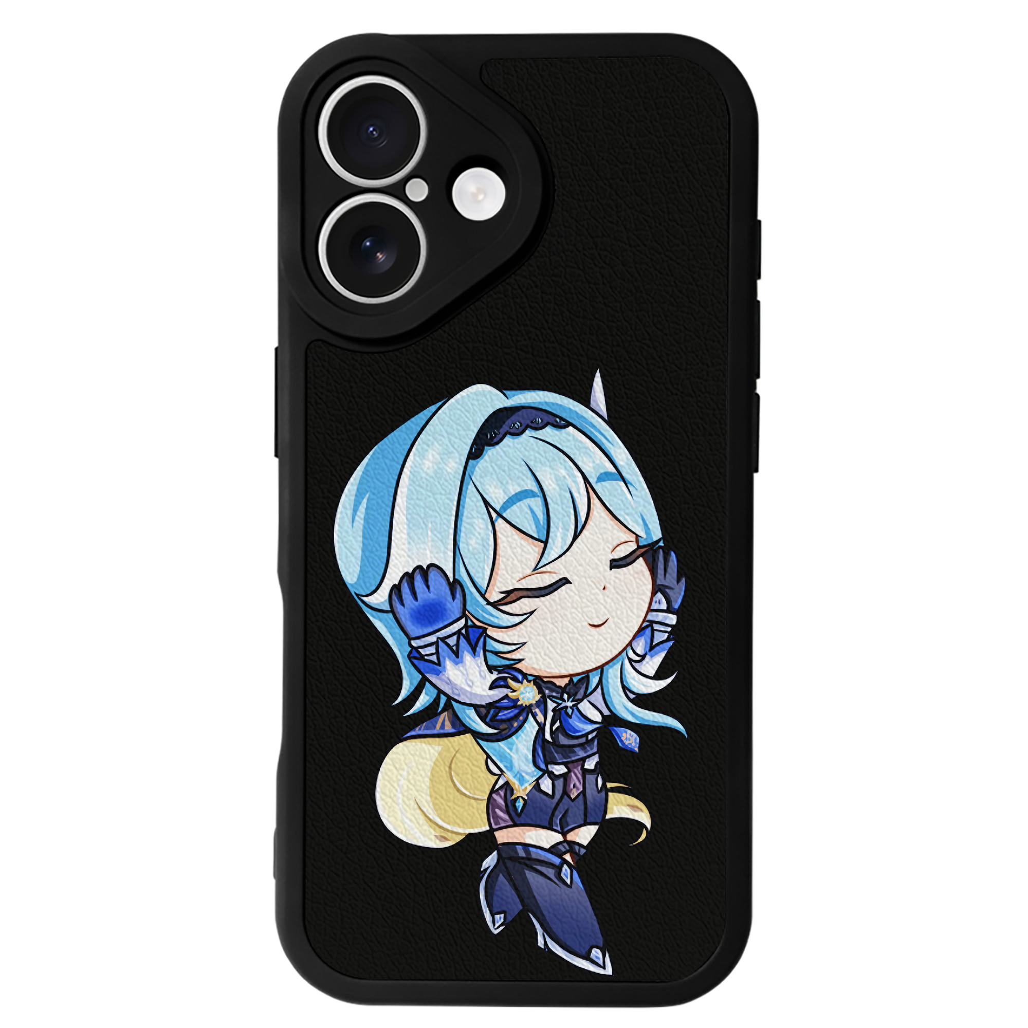 げんし神 优菈 ゆうら genshin Yūra 【iPhone 16シリーズ対応】シリコンスマホケース（レザー調） 材質：シリコン